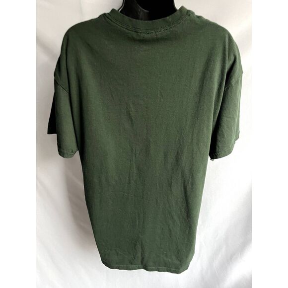 For the Health H*es Olive Green 100% Cotton T Shirt XL Short Sleeve Fitness Gym - Picture 5 of 9